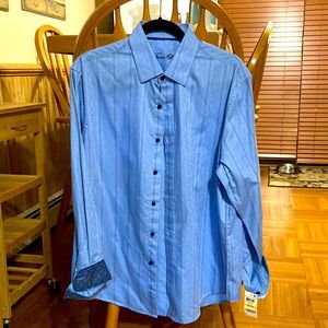 Tasso Elba Long Sleeve Button Down Dress Shirt